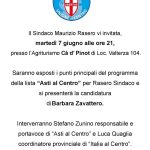 Appuntamento per martedì 7 giugno